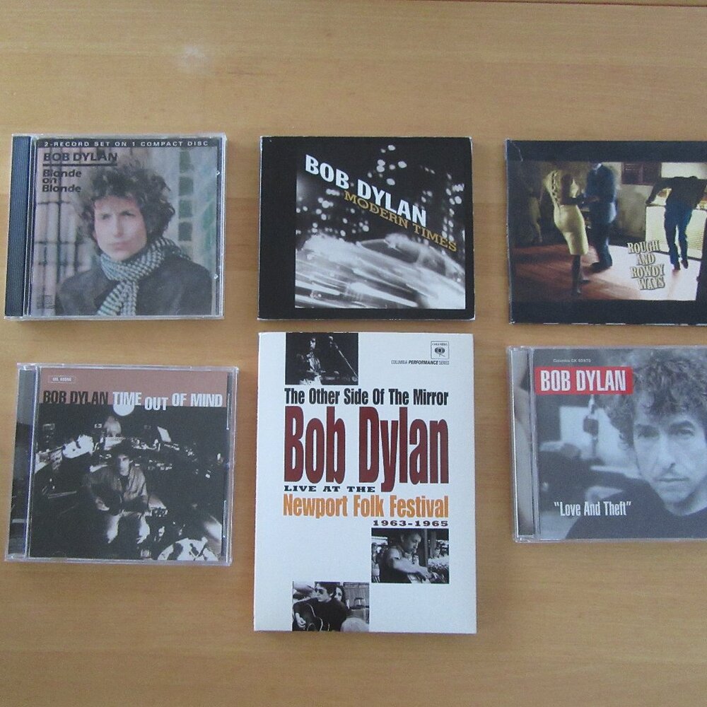 Bob Dylan 5 CD lot plus one book
